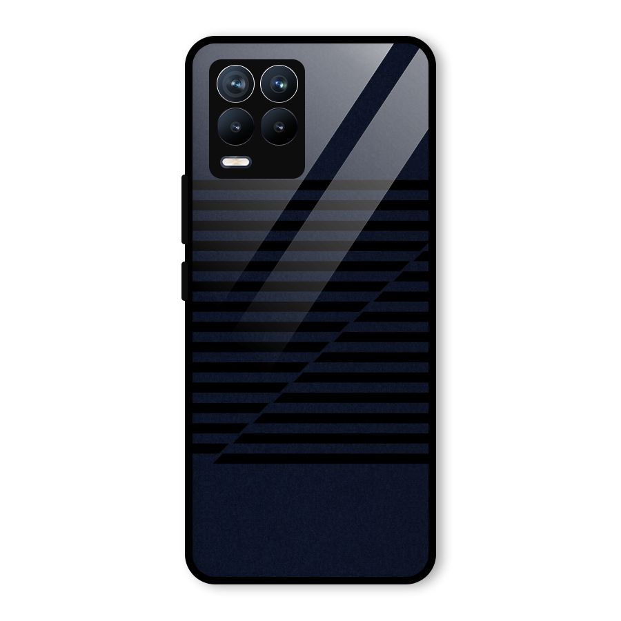 Classic Stripes Cut Glass Back Case for Realme 8 Pro