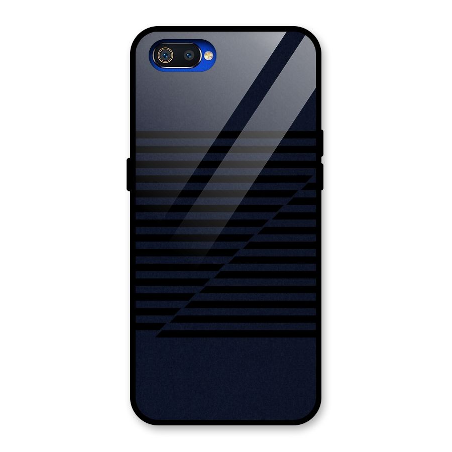 Classic Stripes Cut Glass Back Case for Realme C2