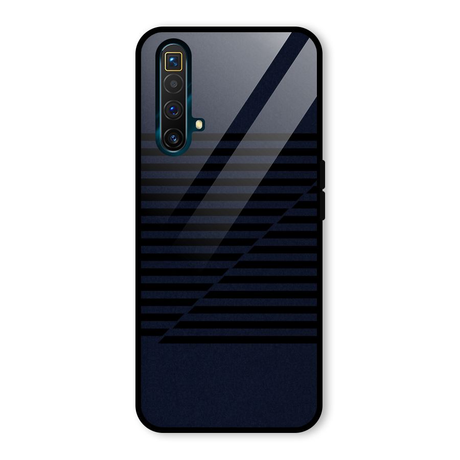 Classic Stripes Cut Glass Back Case for Realme X3 SuperZoom