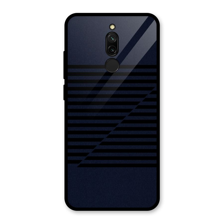 Classic Stripes Cut Glass Back Case for Redmi 8