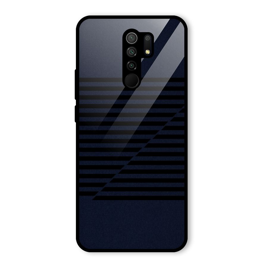 Classic Stripes Cut Glass Back Case for Redmi 9 Prime