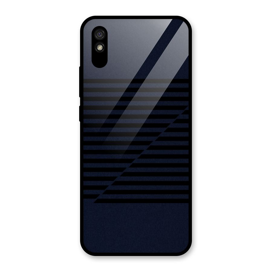 Classic Stripes Cut Glass Back Case for Redmi 9i