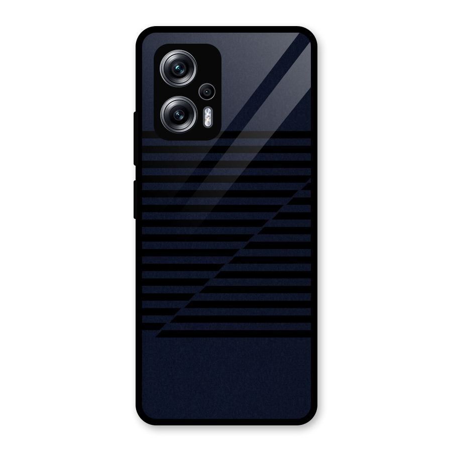 Classic Stripes Cut Glass Back Case for Redmi K50i