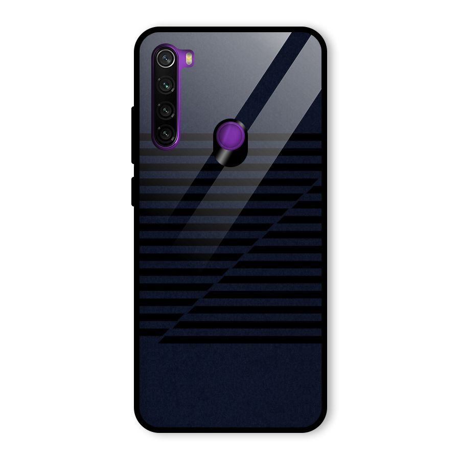 Classic Stripes Cut Glass Back Case for Redmi Note 8