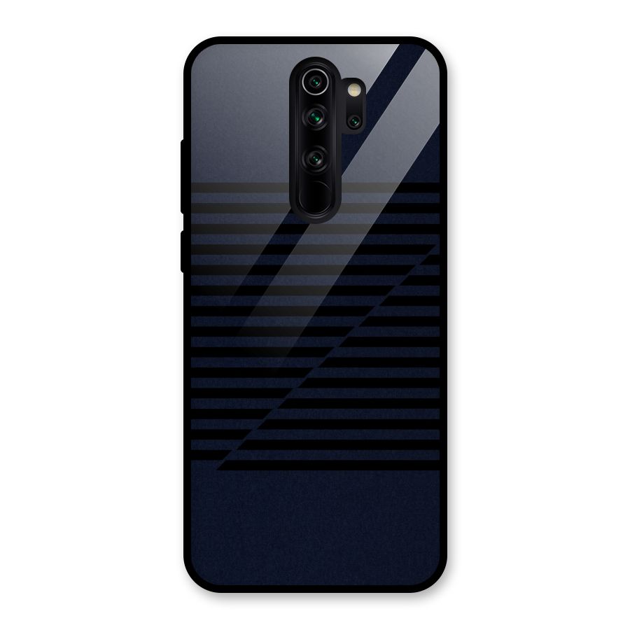 Classic Stripes Cut Glass Back Case for Redmi Note 8 Pro