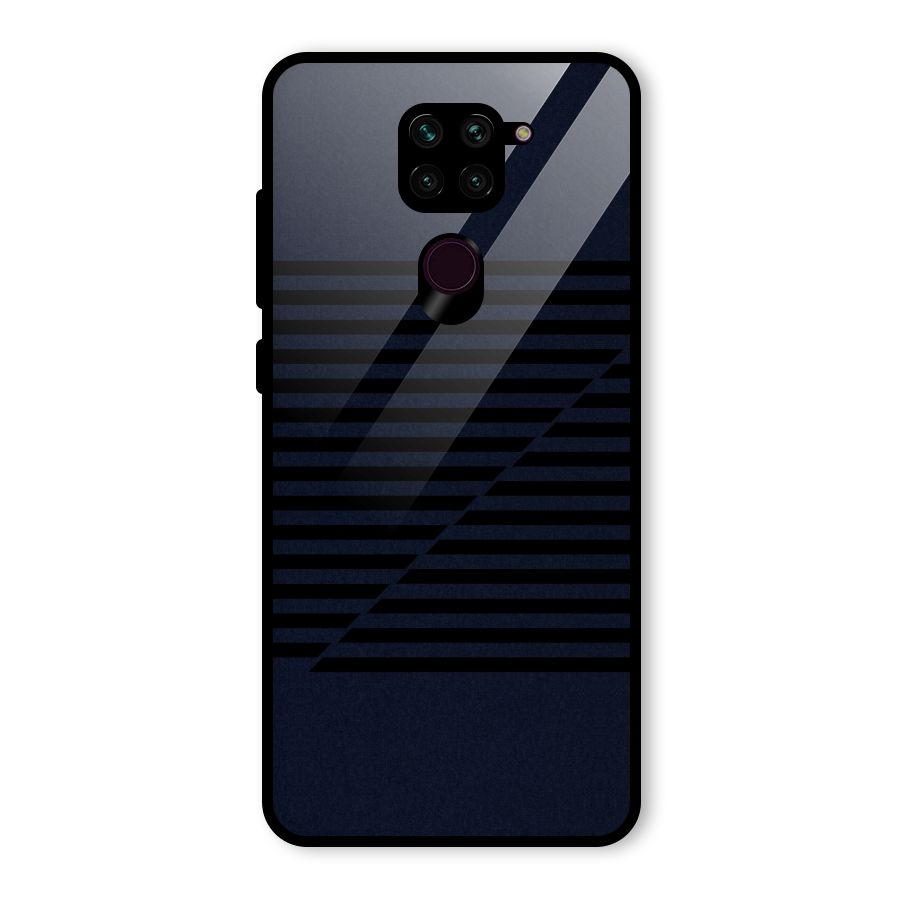 Classic Stripes Cut Glass Back Case for Redmi Note 9