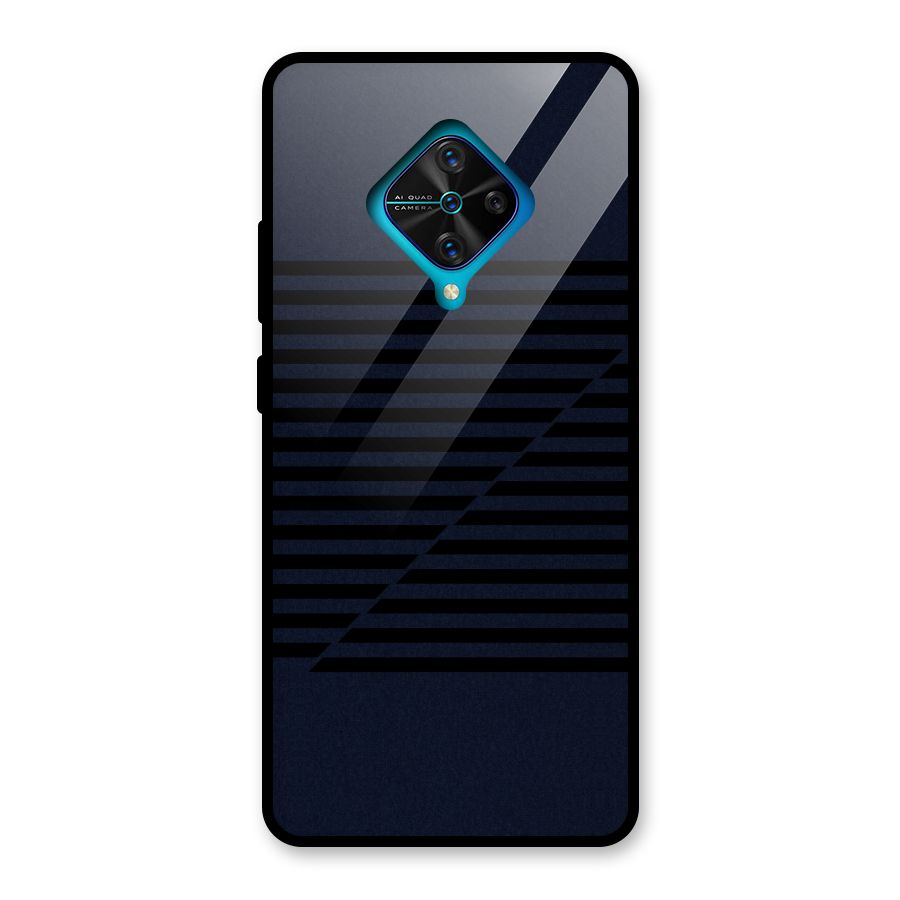 Classic Stripes Cut Glass Back Case for Vivo S1 Pro