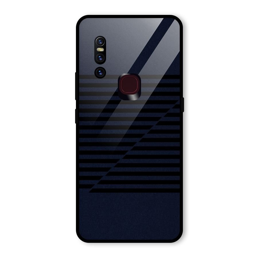 Classic Stripes Cut Glass Back Case for Vivo V15