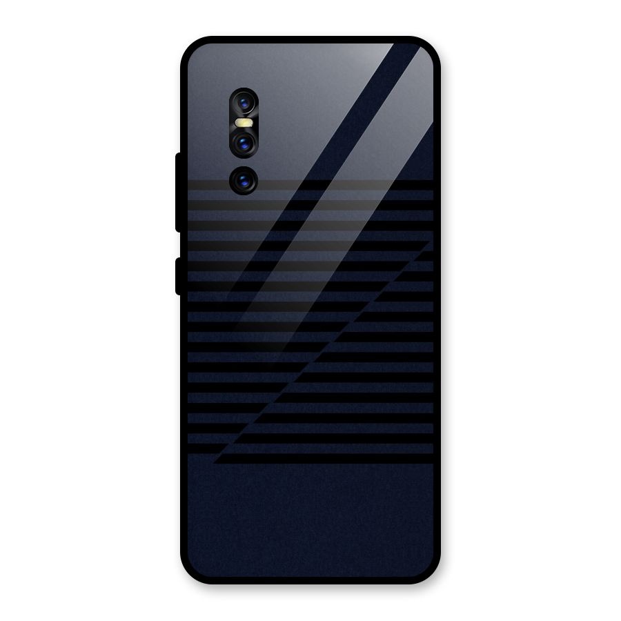 Classic Stripes Cut Glass Back Case for Vivo V15 Pro