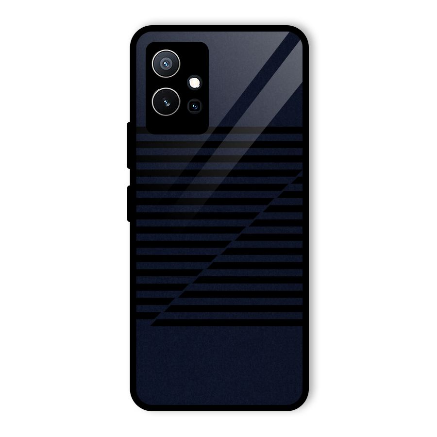 Classic Stripes Cut Glass Back Case for Vivo iQOO Z6