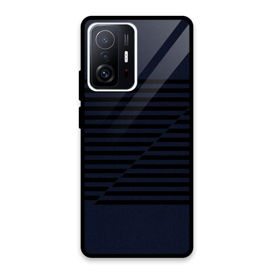 Classic Stripes Cut Glass Back Case for Xiaomi 11T Pro