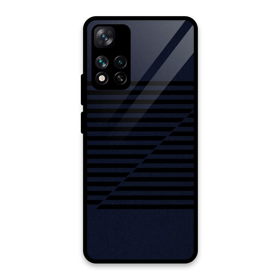 Classic Stripes Cut Glass Back Case for Xiaomi 11i HyperCharge 5G
