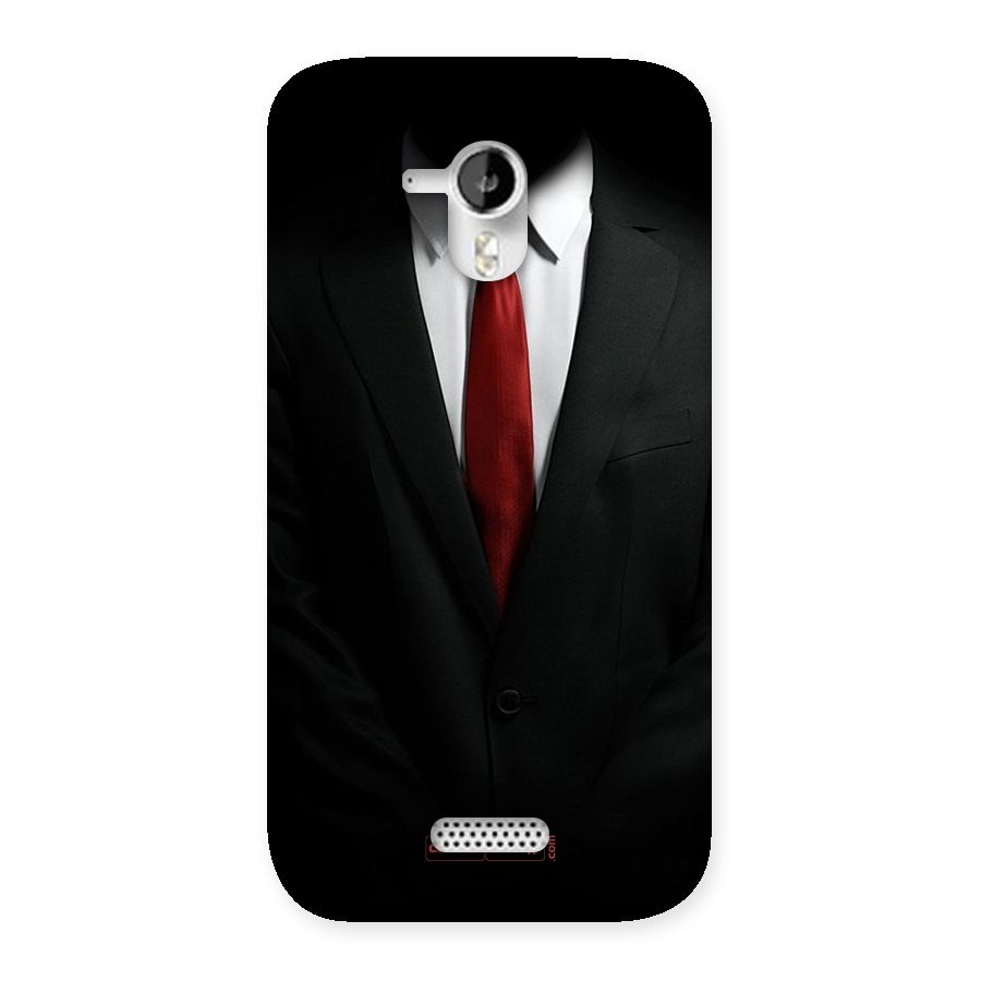 Classic Suit Back Case for Micromax Canvas HD A116