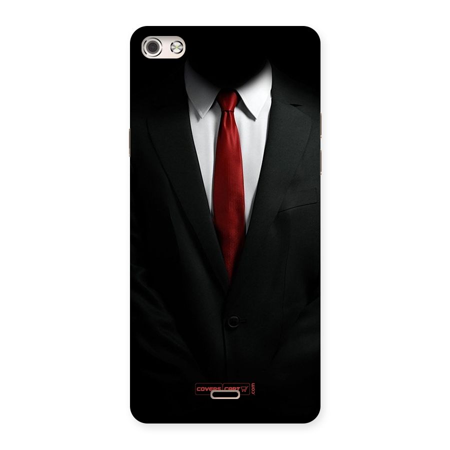 Classic Suit Back Case for Micromax Canvas Silver 5