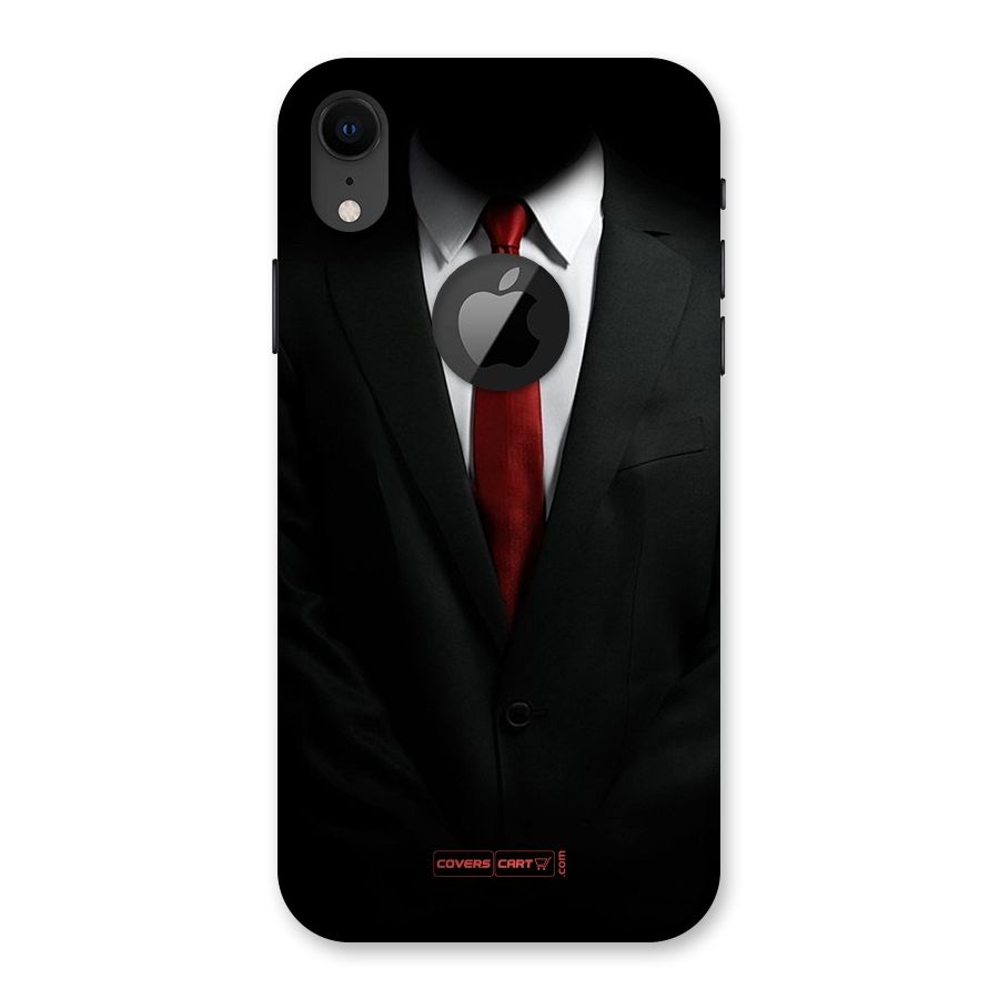 Classic Suit Back Case for iPhone XR Logo Cut