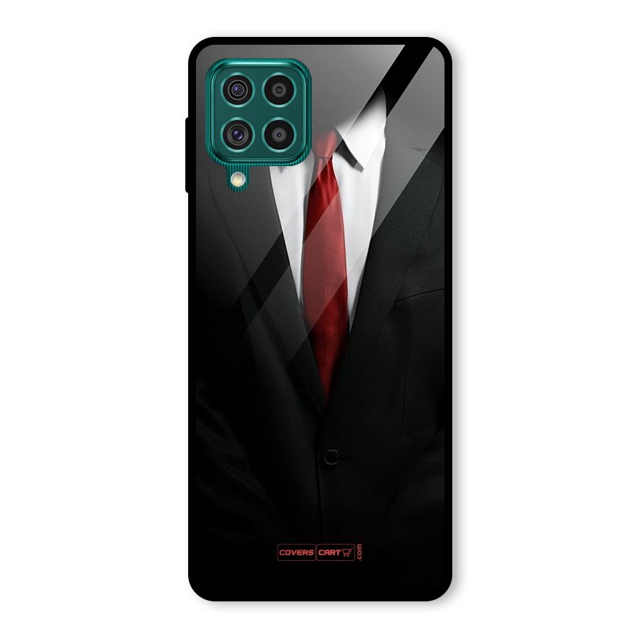 Classic Suit Glass Back Case for Galaxy F62
