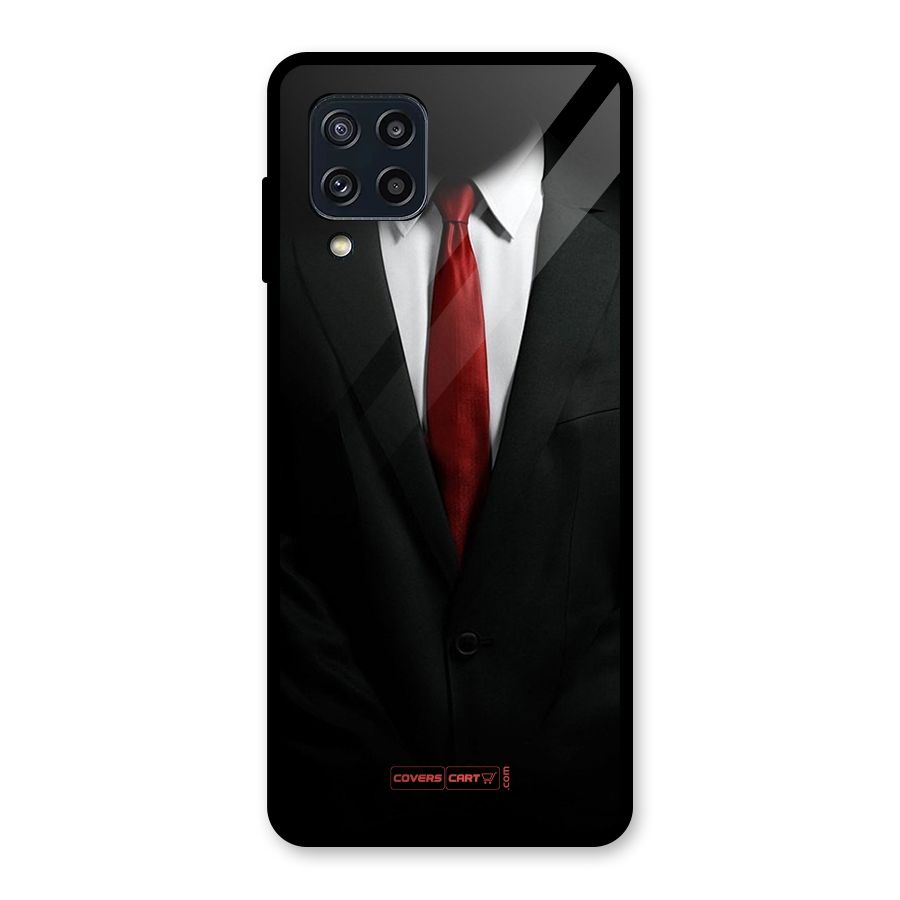 Classic Suit Glass Back Case for Galaxy M32