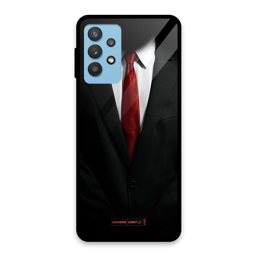 Classic Suit Glass Back Case for Galaxy M32 5G