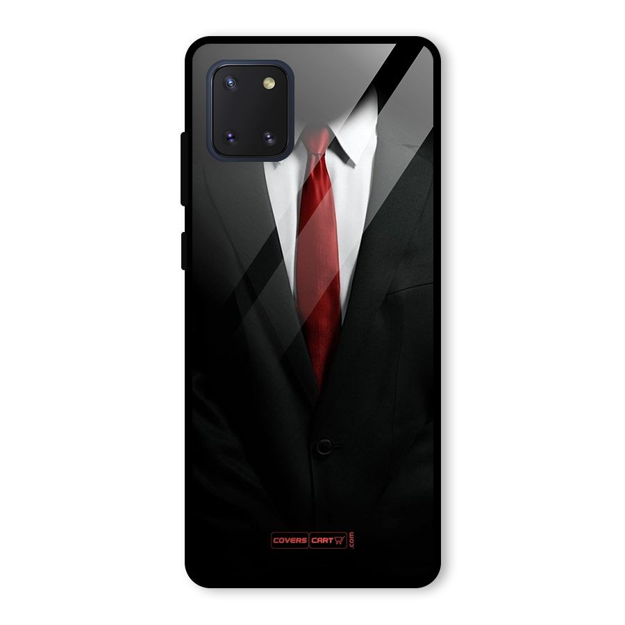 Classic Suit Glass Back Case for Galaxy Note 10 Lite