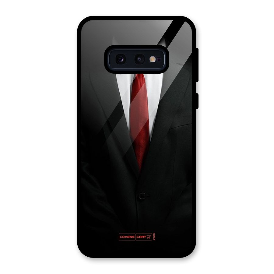 Classic Suit Glass Back Case for Galaxy S10e