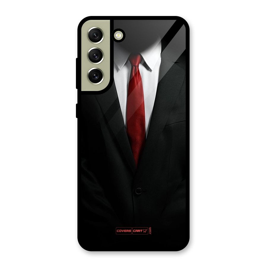 Classic Suit Glass Back Case for Galaxy S21 FE 5G
