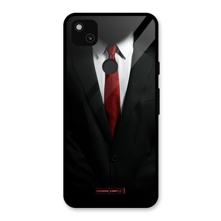 Classic Suit Glass Back Case for Google Pixel 4a