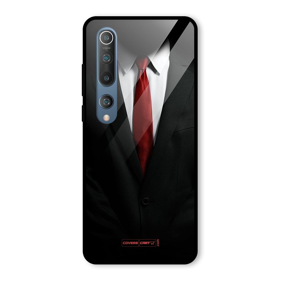 Classic Suit Glass Back Case for Mi 10