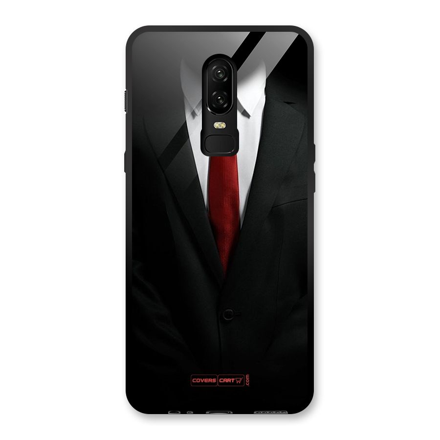 Classic Suit Glass Back Case for OnePlus 6