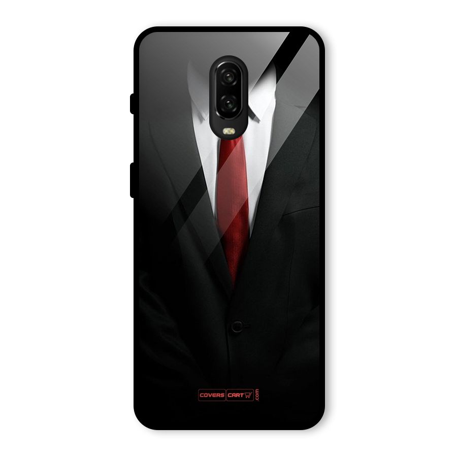 Classic Suit Glass Back Case for OnePlus 6T