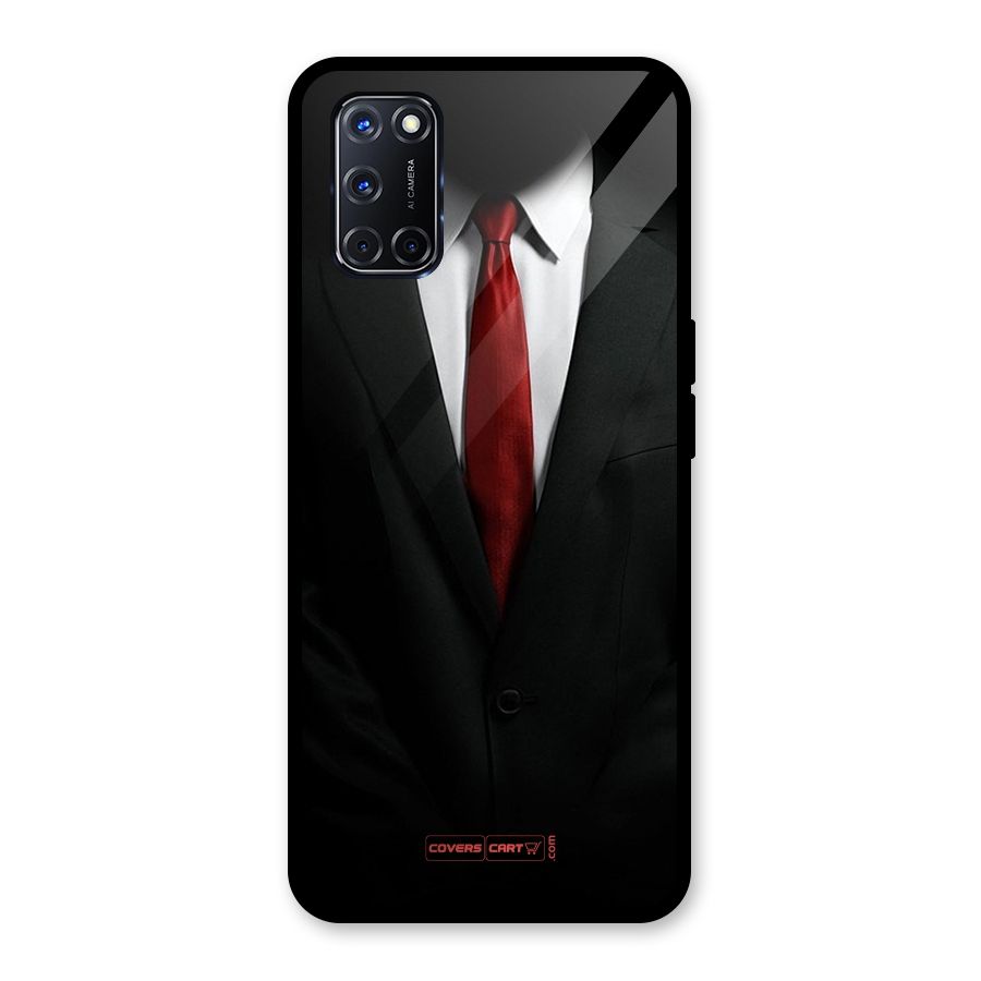 Classic Suit Glass Back Case for Oppo A52