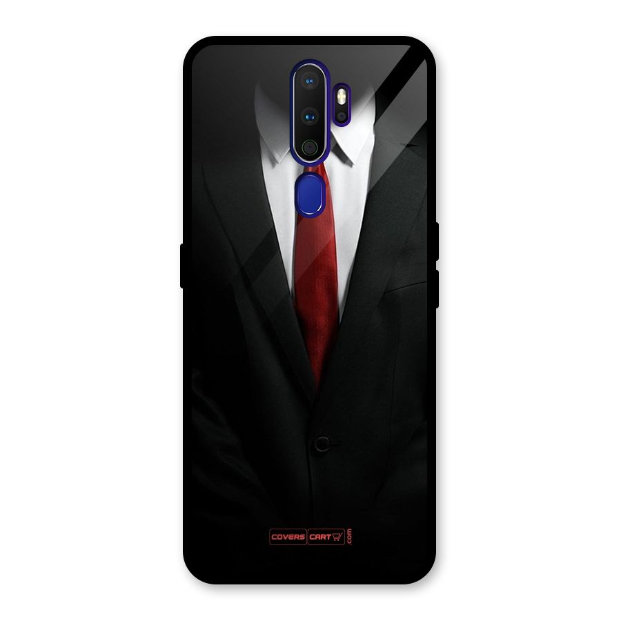 Classic Suit Glass Back Case for Oppo A9 (2020)