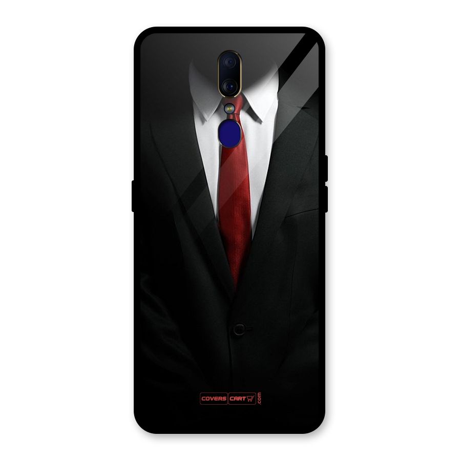 Classic Suit Glass Back Case for Oppo F11