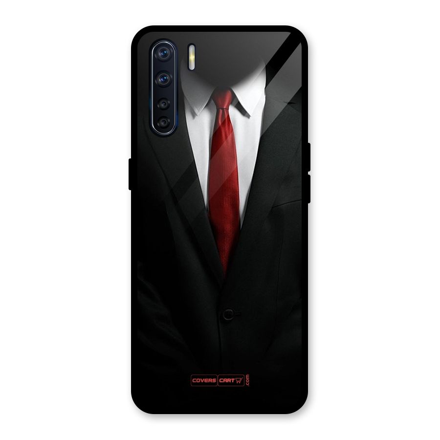 Classic Suit Glass Back Case for Oppo F15
