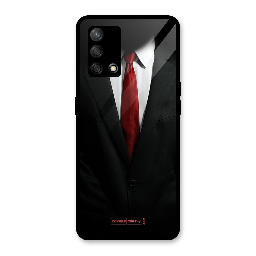 Classic Suit Glass Back Case for Oppo F19