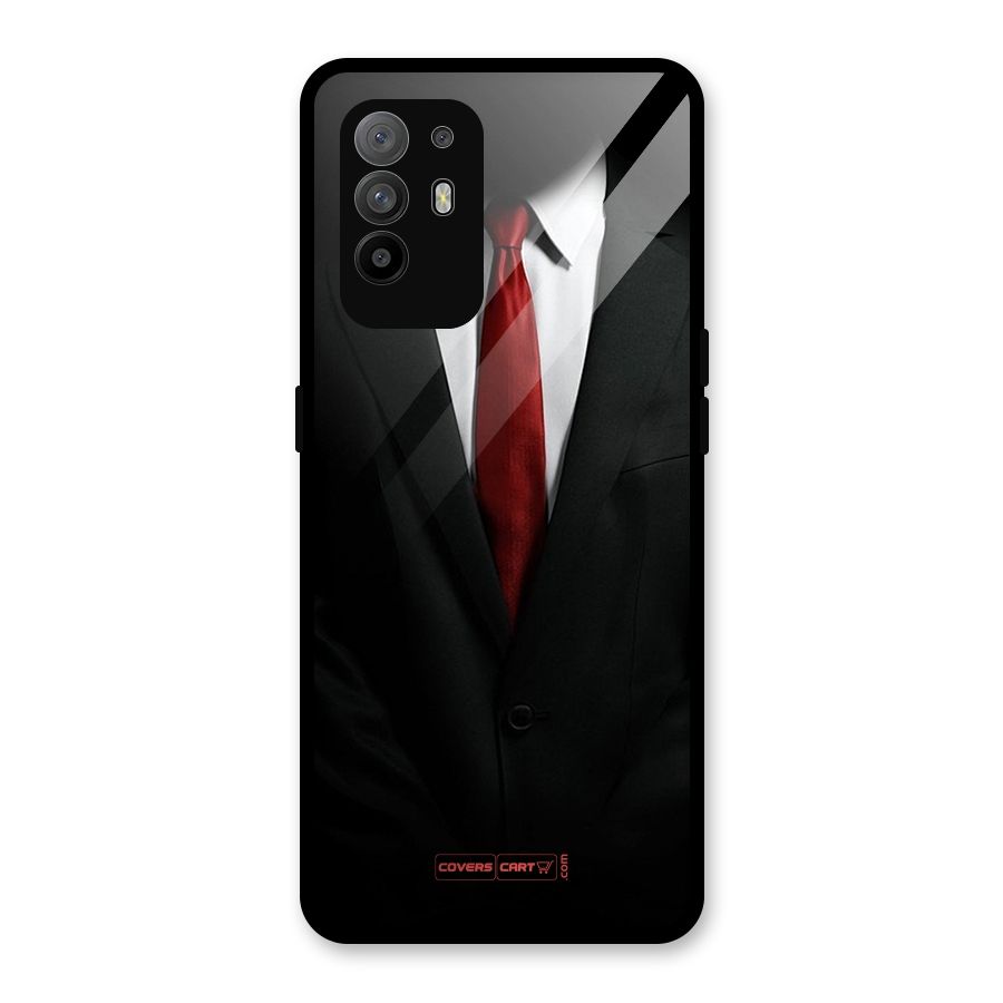 Classic Suit Glass Back Case for Oppo F19 Pro Plus 5G