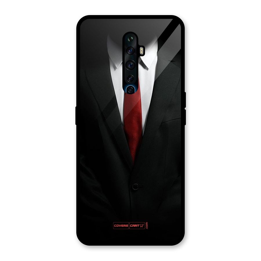 Classic Suit Glass Back Case for Oppo Reno2 F