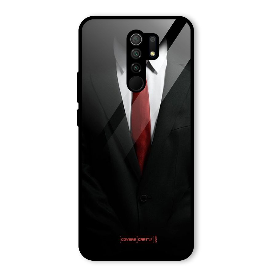 Classic Suit Glass Back Case for Poco M2