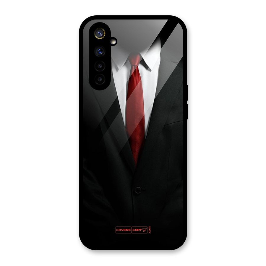 Classic Suit Glass Back Case for Realme 6i