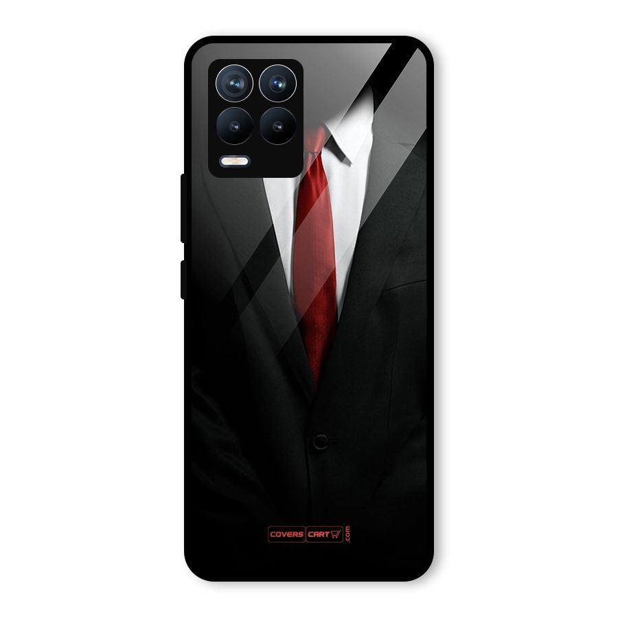 Classic Suit Glass Back Case for Realme 8 Pro