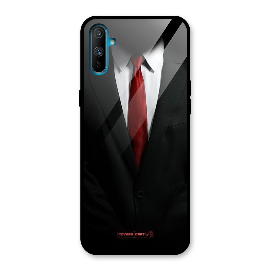 Classic Suit Glass Back Case for Realme C3
