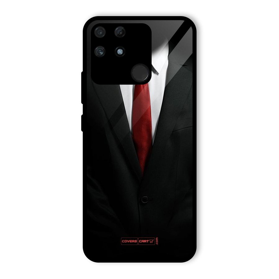 Classic Suit Glass Back Case for Realme Narzo 50A
