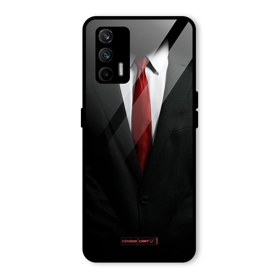 Classic Suit Glass Back Case for Realme X7 Max