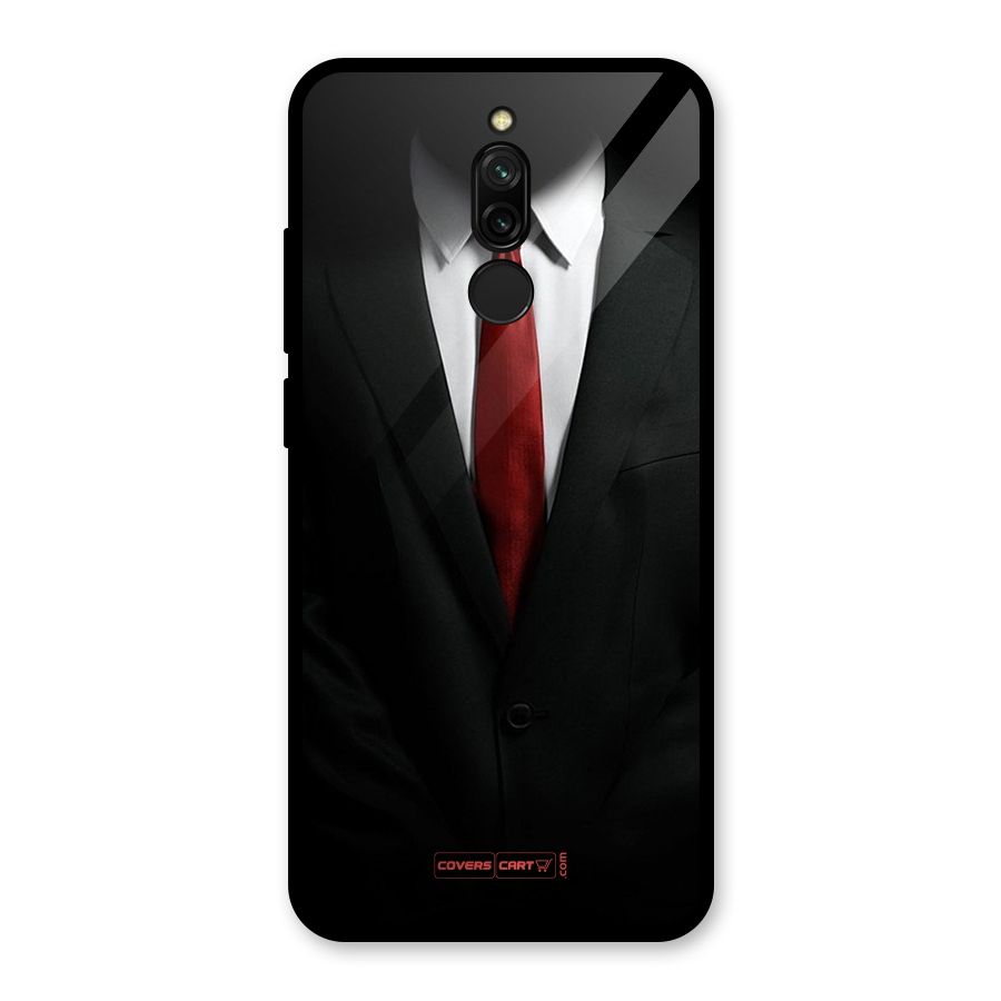 Classic Suit Glass Back Case for Redmi 8