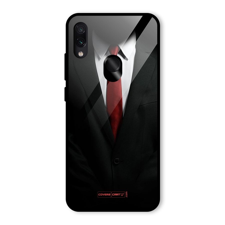 Classic Suit Glass Back Case for Redmi Note 7S