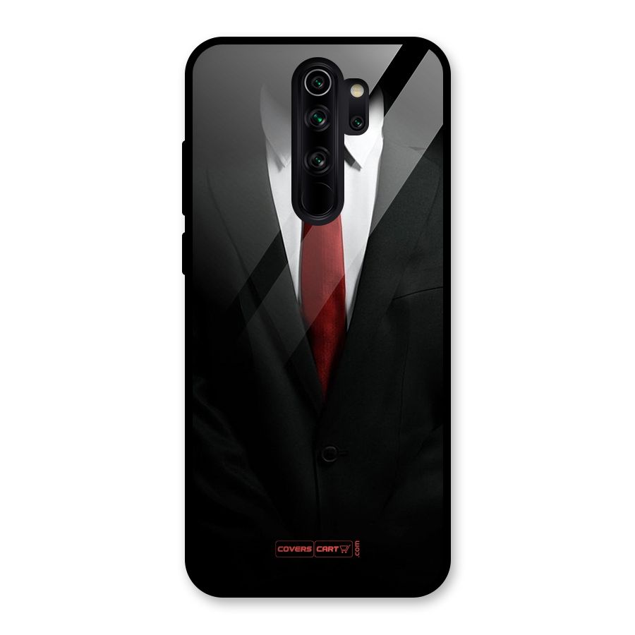 Classic Suit Glass Back Case for Redmi Note 8 Pro
