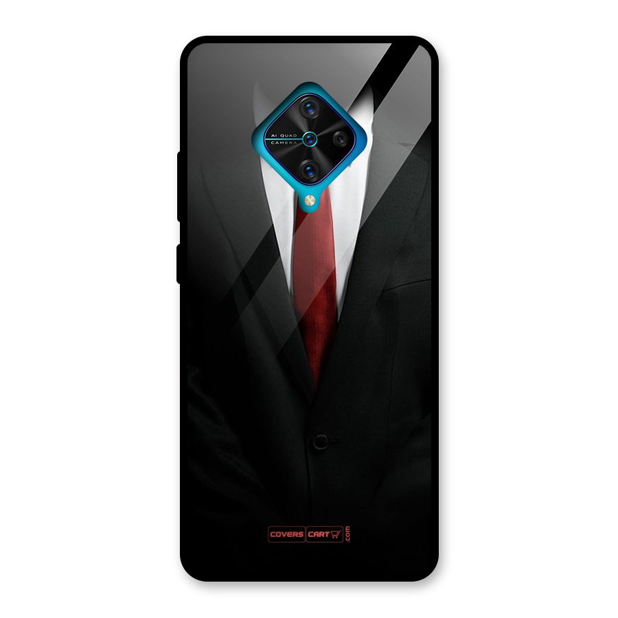Classic Suit Glass Back Case for Vivo S1 Pro