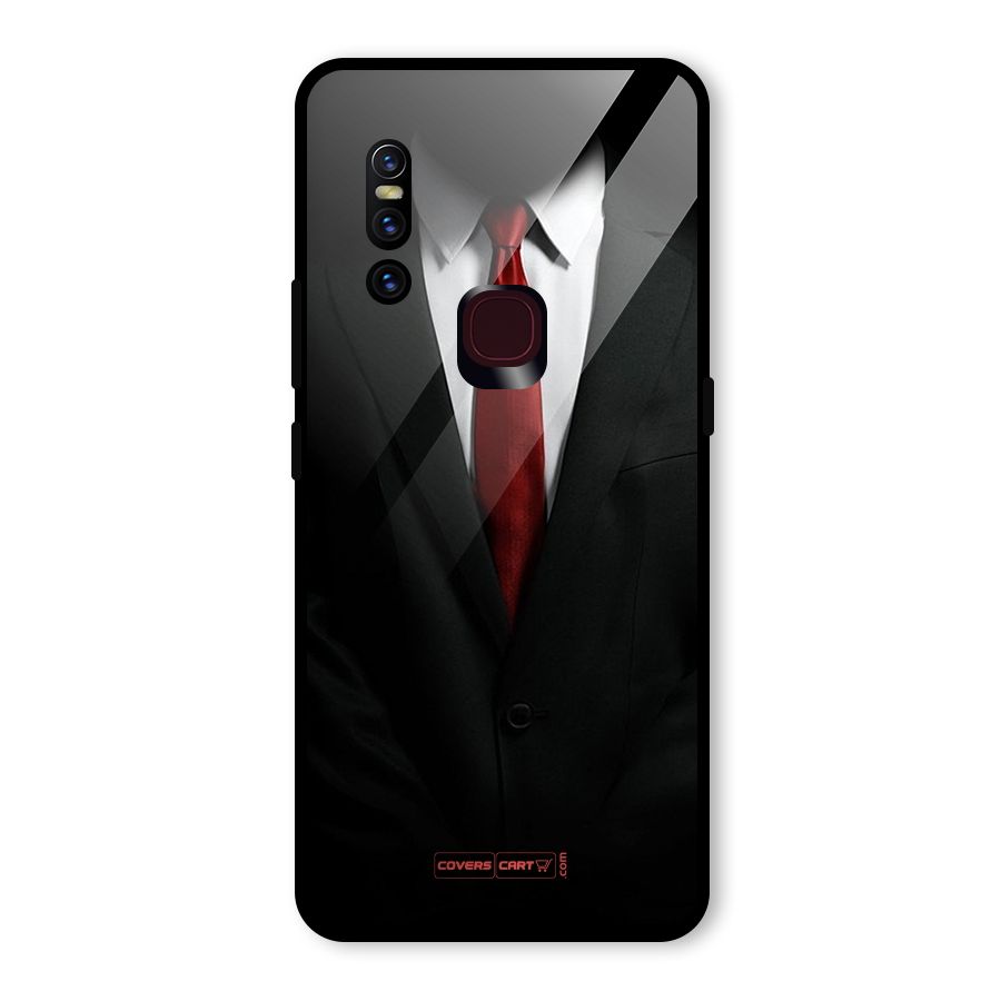 Classic Suit Glass Back Case for Vivo V15