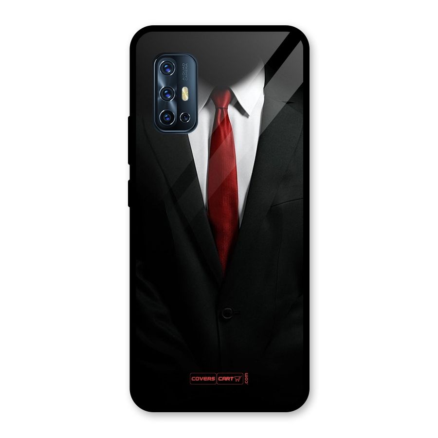 Classic Suit Glass Back Case for Vivo V17