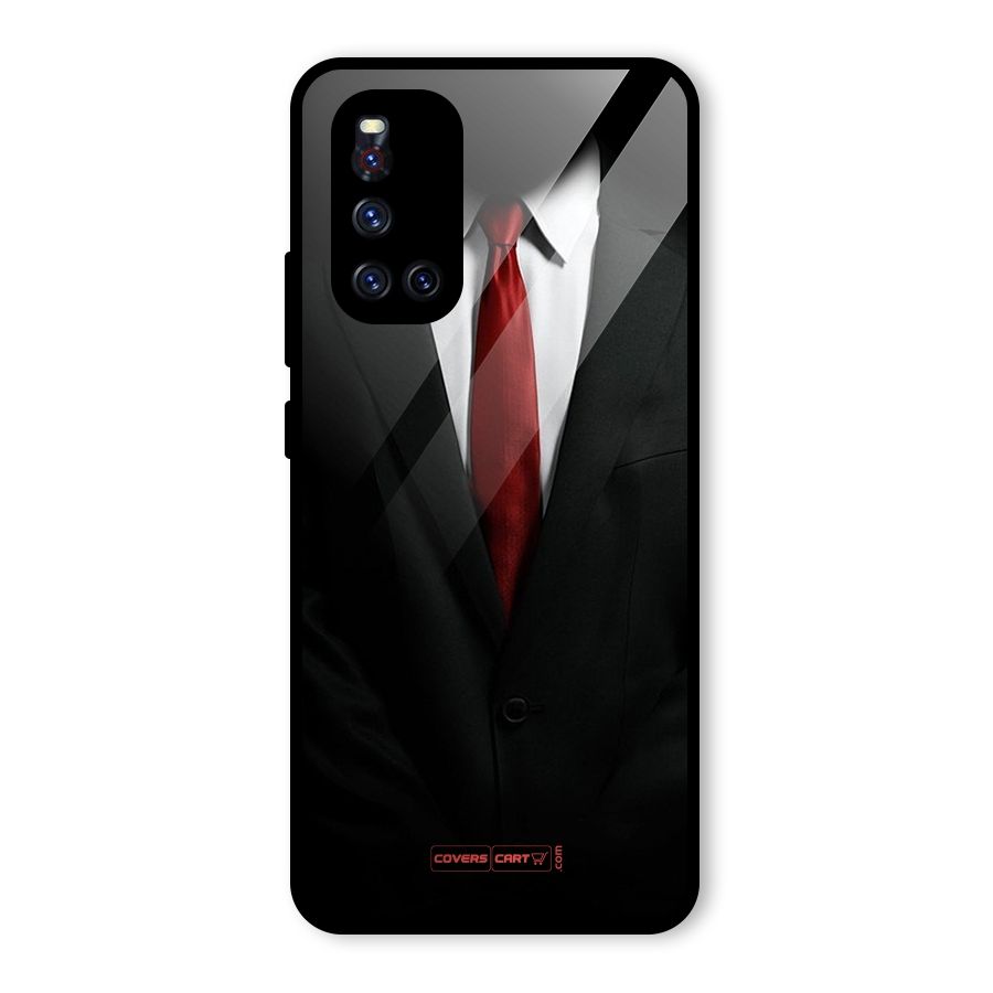 Classic Suit Glass Back Case for Vivo V19