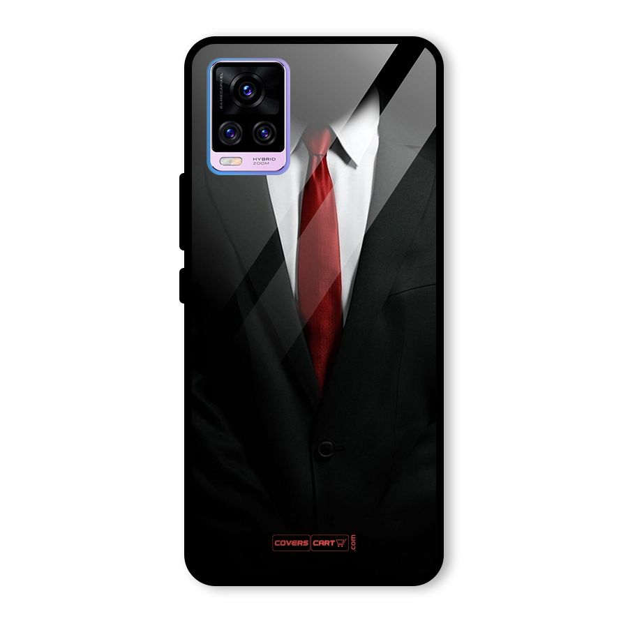 Classic Suit Glass Back Case for Vivo V20 Pro